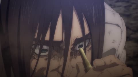 EREN ARRANCA SUA PROPRIA E CEGA UM DOS SEUS OLHOS PARA SE INFILTRAR | SHINGEKI NO KYOJIN DUBLADO