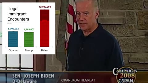 Flashback Biden, Bribem Xiden border control a different matter in 2008