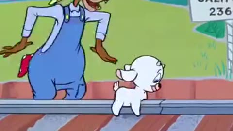 cartoon crazy goat baby