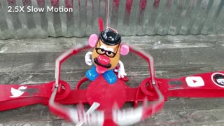 BEAR TRAP VS MR POTATO HEAD 🥔 PARTS FLY EVERYWHERE! Big Red Bear Trap #5