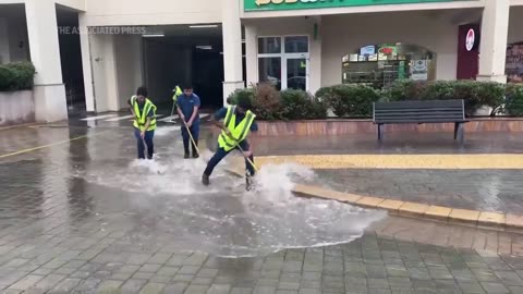 Heavy rain sweeps across Dubai and the wider United Arab Emirates