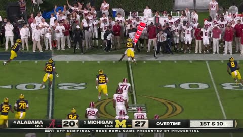 2024 Rose Bowl: Alabama Crimson Tide vs. Michigan Wolverines - Game Highlights