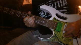 Nighttime Couch Guitar Jam 7 -Lynch Style (Using my SPARK Amp)