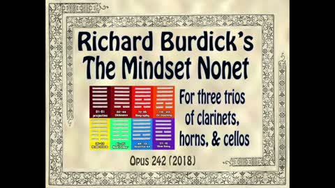 The Mindset Nonet: 2. Andante, Op. 242 No. 2 by Richard O. Burdick