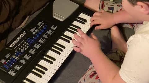 Colten Playing Piano