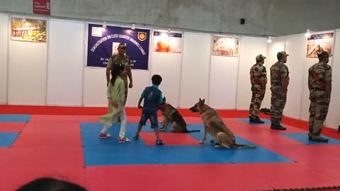 CISF demonstration of Dog Squad