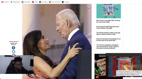 Biden Getting Handsy with Eva Longoria