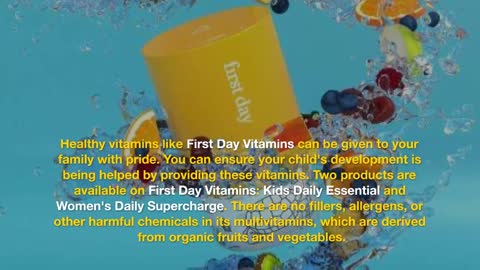 Organic Vitamin For Women And Children: First Day Vitamins