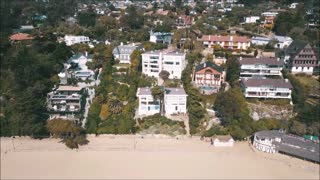 Aerial view at Zapallar beach in Chile