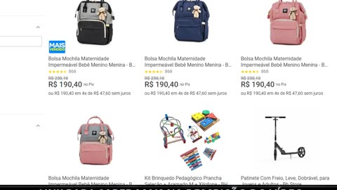 Bolsa Mochila Maternidade Impermeável Bebê Menino Menina MAGAZINEANV