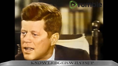 John F. Kennedy, after two years as President. Interview (colorized by me)