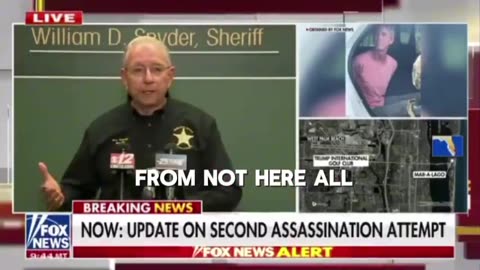 FL Sheriff asks media EXPLOSIVE question about would-be Trump assassin