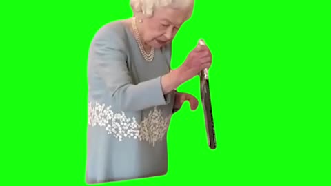 Queen Elizabeth Stabs a Cake | Green Screen