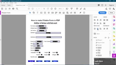 How to Create Print Button in PDF PART2 | Pdf me Fillable Form me button add kaise kare.