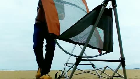 Regular Speed Hammock Setup and Takedown at the Beach.