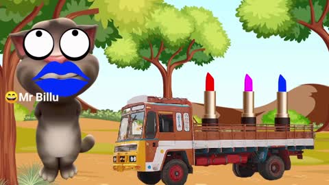 talking Tom colorful Lipstick funny video bill.mp4