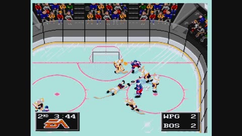 NHL94 (Sega Genesis) Winnipeg vs Boston Part2