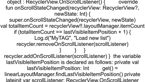 Endless scroll kotlin recycling viewListView