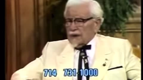 1979 KFC Founder Colonel Sanders on being saved at 77 yrs old Put your saved date below