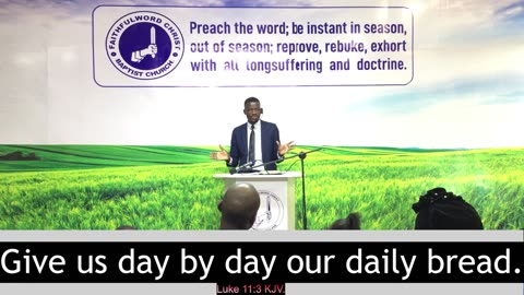 Give us day by day our daily bread.