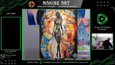 Live Painting - Making Art 11-22-23 - Pre-Turkey Day Imaaaagination