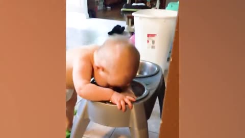 Funny babies playtime- babies with water