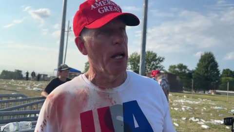 Man tried to save the life of someone hit by a bullet at the Trump rally