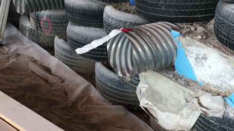 Earthship cooling tubes are working!