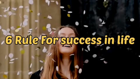 6 Rule for success in life #motivanatinalline #motivatinalvideo#newvidwo ##new YouTube shorts video