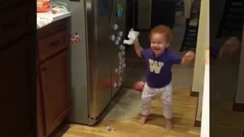 What Happens when Baby open the Fridge, Funny baby Video