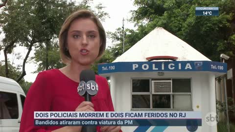 Dois policiais morrem e dois ficam feridos em operação no RJ | SBT Brasil (07/11/22)