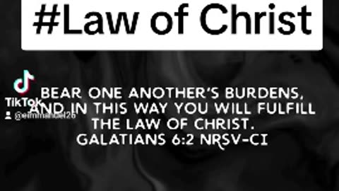 Law of Christ #burden #bibleverseoftheday📖😇 #bibletruth #Bible #biblebuild #biblequote