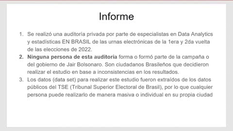 ELEIÇÃO 2022 - AUDITORIA PRIVADA - #BrazilWasStolen