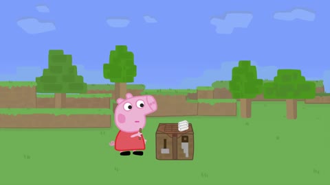 Minecraft Speedrunner Peppa Vs 4 Hunters Animation-8