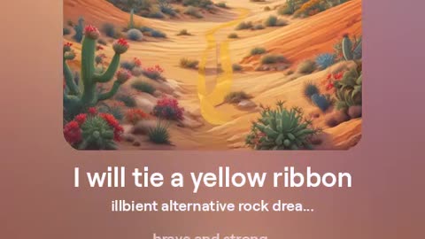 I will tie a yellow ribbon