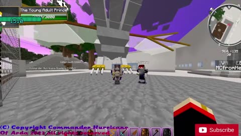 Minecraft Playing the titans mod with my friend