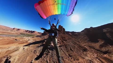 GoPro Awards_ Hilarious Tandem BASE Jump Reaction