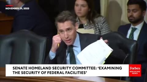 'That's A Pretty Big Deal': Josh Hawley Lights Into DHS Official Over Censorship Of Americans