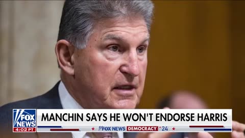 Sen. Manchin refuses to endorse Kamala Harris over controversial policy position