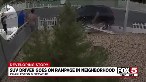 VIDEO: Neighbor uses shotgun to stop SUV rampage in Las Vegas