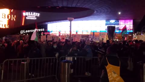 Anti Self Defense Demonstrators At Barclay Center New York