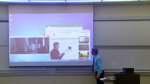 Math Professor Fixes Projector Screen (April Fools Prank)