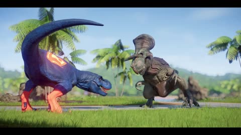 New Hero Mod! SUPERMAN T-REX in Jurassic World Evolution - Fight, Hunt & Breakout Skills