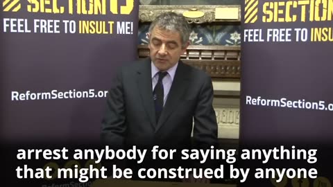 Mr. Bean on Free Speech