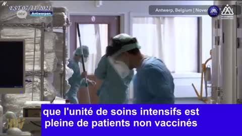 Un médecin belge a révélé que 100% des admissions aux soins intensifs sont vaccinées