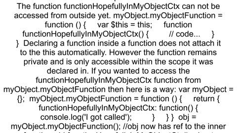 Javascript Global Context and Function Context Declarations