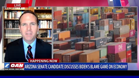 Ariz. Senate candidate discusses Biden's blame game on economy