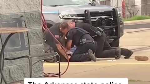 Video shows 3 police officers in Arkansas violently beating a suspect