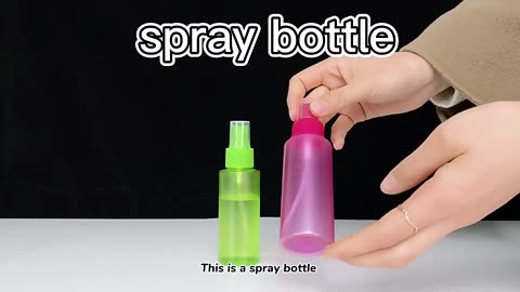 Plastic 100ml Spray Bottle Pet White Mini Alcohol Sprayer Refillable Hair Spray Bottle With Pump