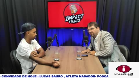 PODCAPRIO COM LUCAS SAURO ATLETA DE NATAÇÃO